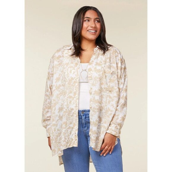 Kerrits Tops - EQL by Kerrits Soft Touch Button Up Latte Countryside Shirt Equestrian M NWOT